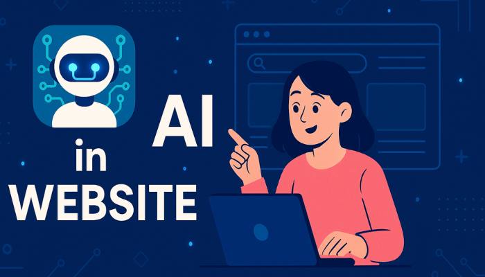AI website admin helping manage a business website